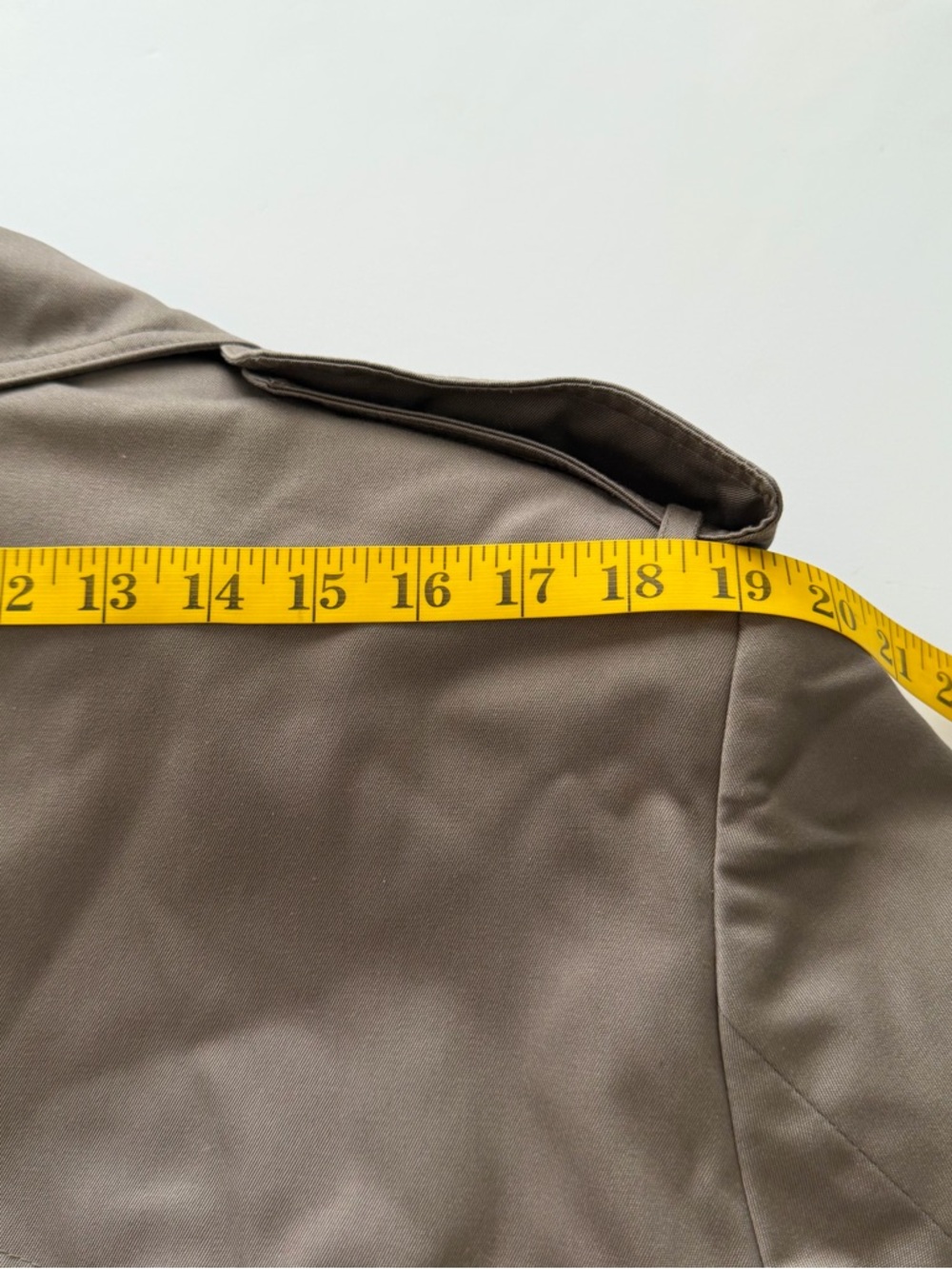 Vintage 80s Arnie II Trench Coat Men’s 40 Reg Taupe. - Picture 12 of 15